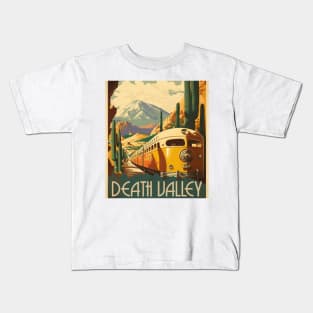 Death Valley National Park Vintage Travel Art Poster Kids T-Shirt